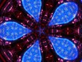 Christmas Abstract Blue and Red Star (Thumbnail)